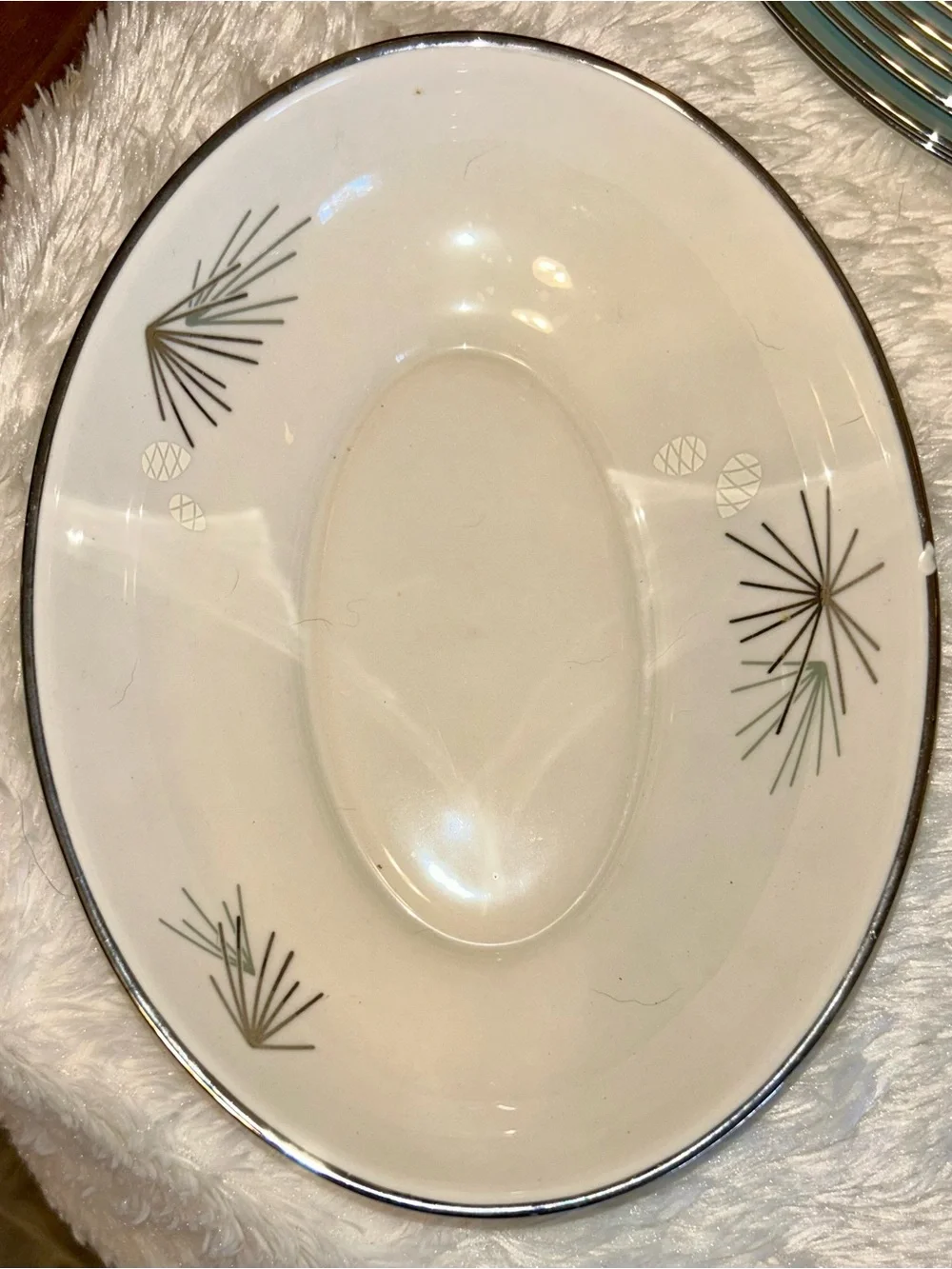 Franciscan Fine China: 'Silver Pine' China, Made in the USA